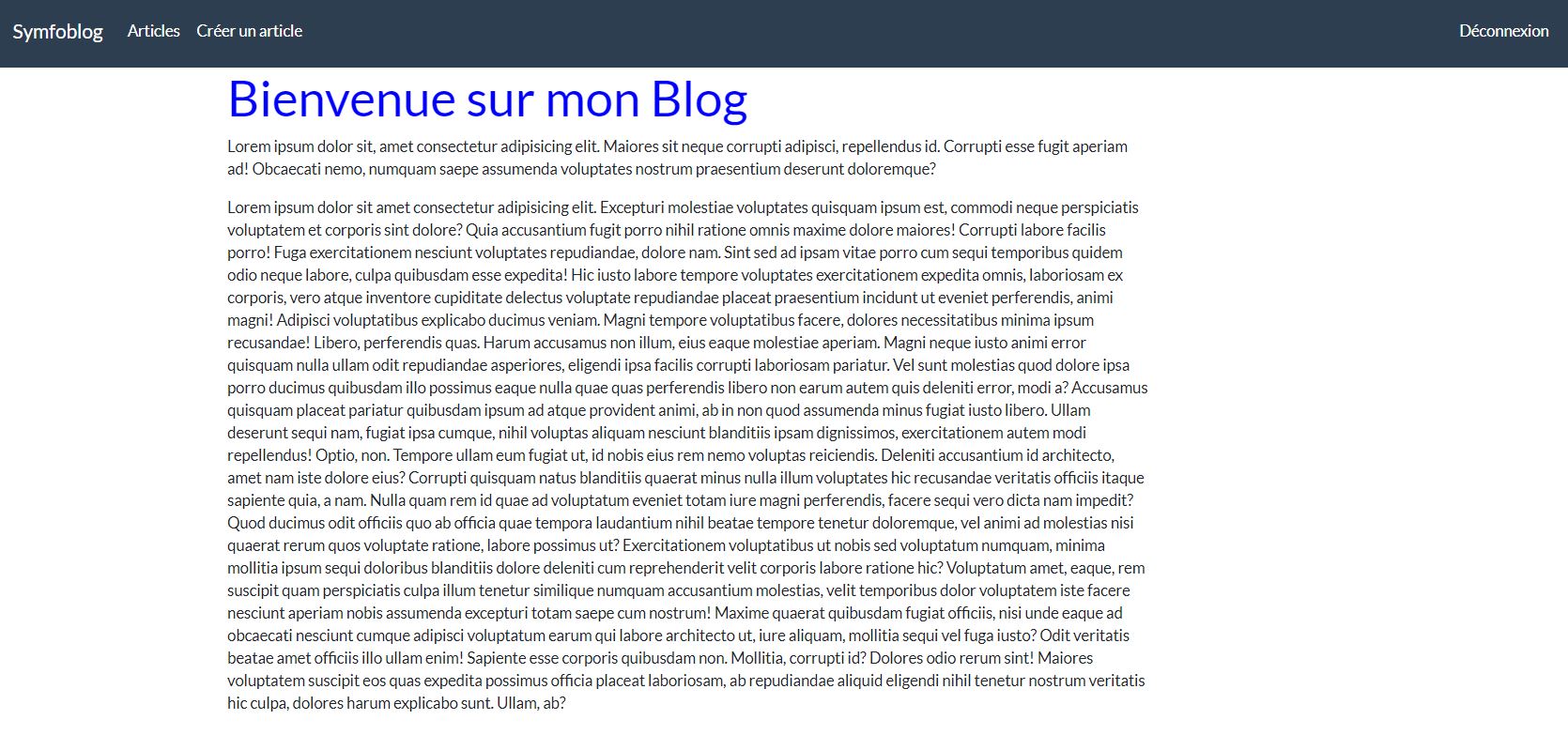 Photo projet Symfoblog